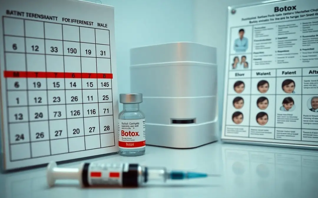 Botox vial, syringe, and treatment charts displayed for preparing precise Botox NY procedures.